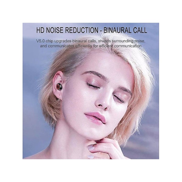 Alin218-4 True Wireless Bluetooth-ørepropper (i øret - mikrofon - svart)