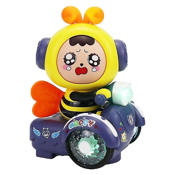 Childrens Facechanging Cartoon Bee Car Cute Music Everything Riding Early Education Educational Toys