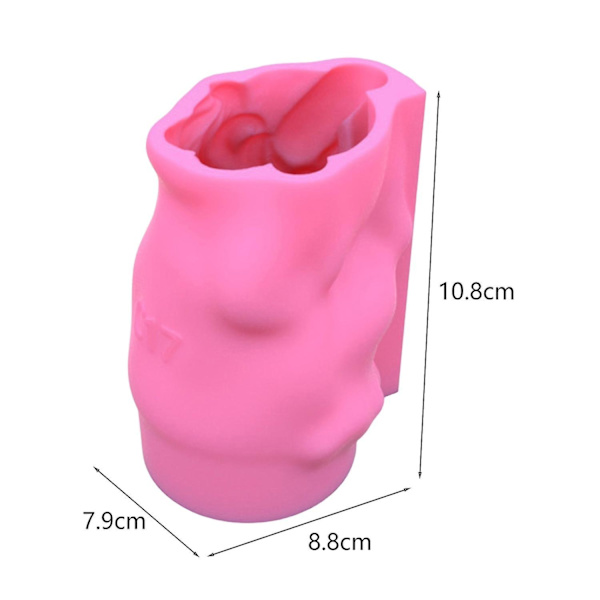 Planter Mold Thinking Girl Creative Non-stick Easy to Release 3D Creative Pencil Flower Pot Silicone