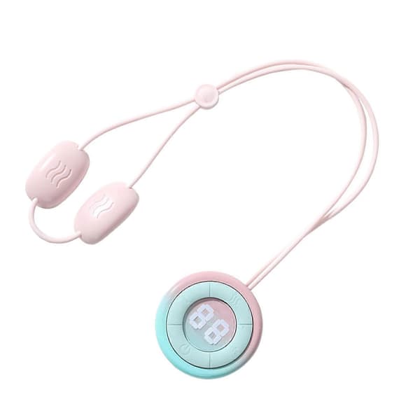 Bärbar Mini Nackhänge Massager med Värme för Avslappning