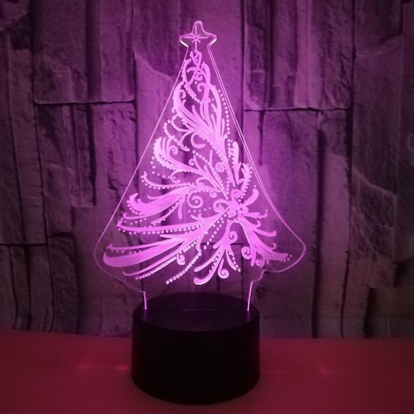 3D juletre nattlys for barn Anime Des