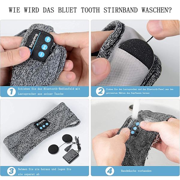 Nukkumiskuulokkeet Langattomat Bluetooth Urheilupanta Kuulokkeet Ultraohuilla HD-stereokaiuttimilla