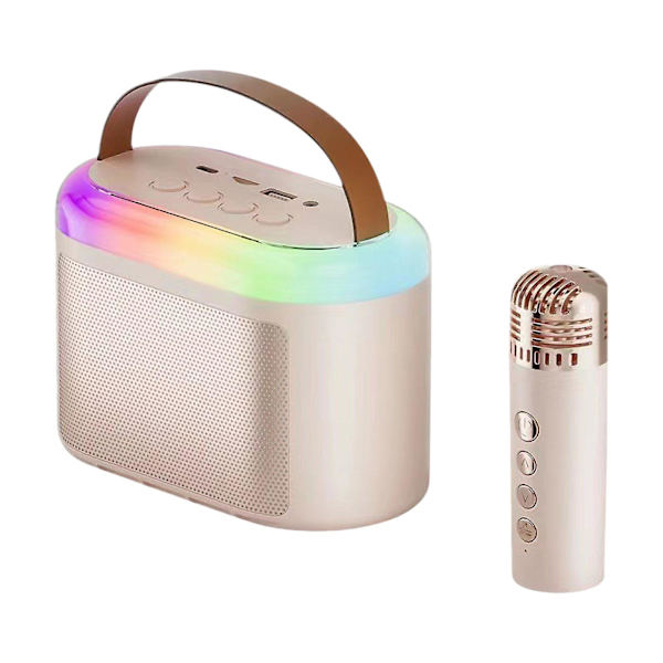 Bluetooth-högtalare Trådlös Bluetooth Ljud Hem Färg Mikrofon Bärbar Utomhus Subwoofer Plug Card Rea