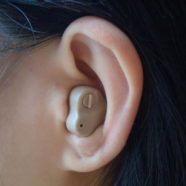 Ny god kvalitet In-ear forstærker Mini høreapparat Usynlige hjælpemidler Justerbar tone Ørepleje Værktøjer Døv hørehjælp