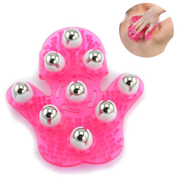 massager|Palm Nine Beads Cervical Massager-Light Powder