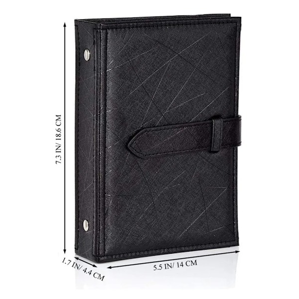 Örhänge Organizer Bok Design Örhänge Hållare Resa Fällbara Stift Örhängen för Böcker, Plats för 42 Par