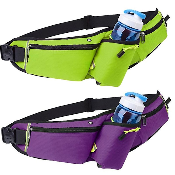 Unisex Sports Vandflaske Hoftebæltepakke Vandtæt Løb Klatring Penge Bæltetaske Mobiltelefon Taske Motorcykel Fanny Pack