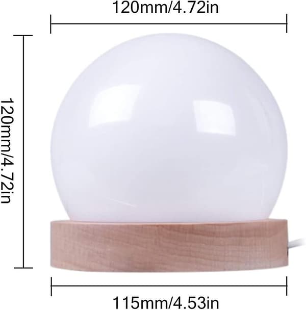 Dimbar sengelampe LED nattlys USB skrivebordslampe justerbar lysfarge