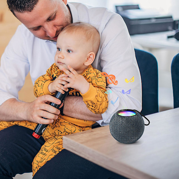 Trådlös Bluetooth-högtalare, liten högtalare, hög ljudkvalitet, bärbar minidiskant för utomhusbruk, hög volym (blå)