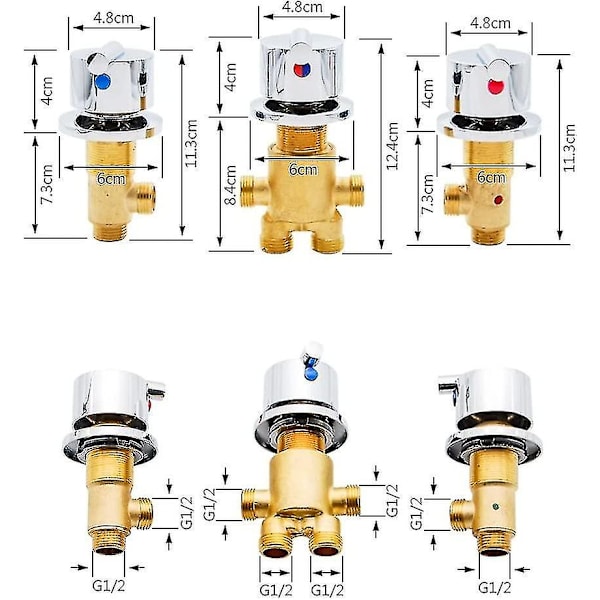 70% rabatt - 70% rabatt - badekarbatteri blandebatteri dusjbatteri baderomsbatteri varmt kaldt vann solid messing blandebatteri hullblad håndtaksblandebatteri