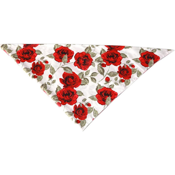 4 stk. gave ornamenter vintertøj hund neckerchief lille hund valentine hagesmæk hund tørklæde lille kæledyr hund（66X45cmx2stk，som vistnx2stk）