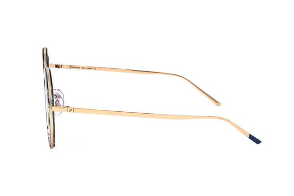 Solbriller Hickmann HI3052 E04 MARMORERET BLÅ/GULD 53/21/145 KVINDE（53 mm，Blå）