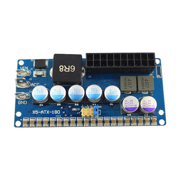 PICO-BOX ATX 180W ajoneuvo IPFS virtalähde Älykäs auto DC ATX virtalähde 6-24V laaja jännite syöttö DC virtalähde（Sininen）