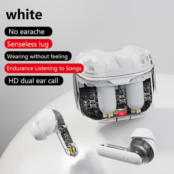 Bluetooth-headset Transparent maskinrum trådlöst tvåörat låg latens spelheadset
