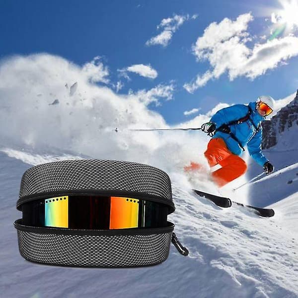 Beskyttelse Eva Ski Goggle Etui Solbriller Bære Glidelås Spenne Hard Boks Holder