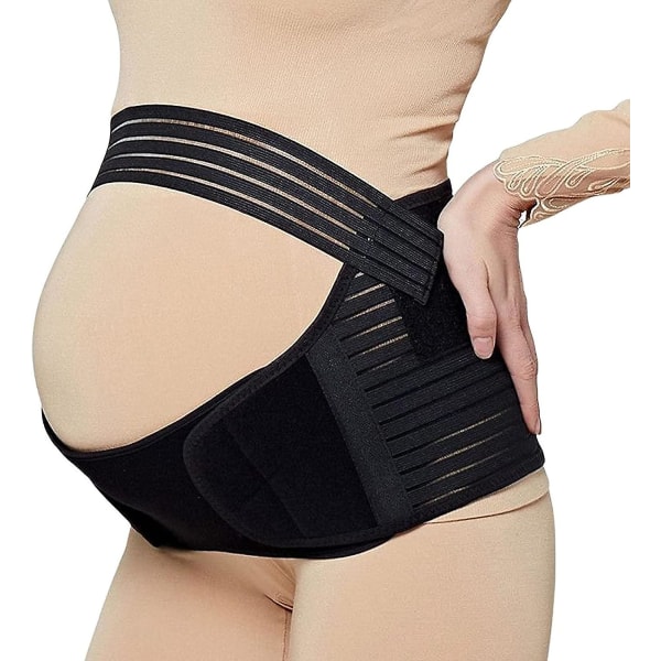 XL-Graviditetsbälte, justerbart mammabälte mjukt och andningsbart mammabälte bäckenstödsbälte