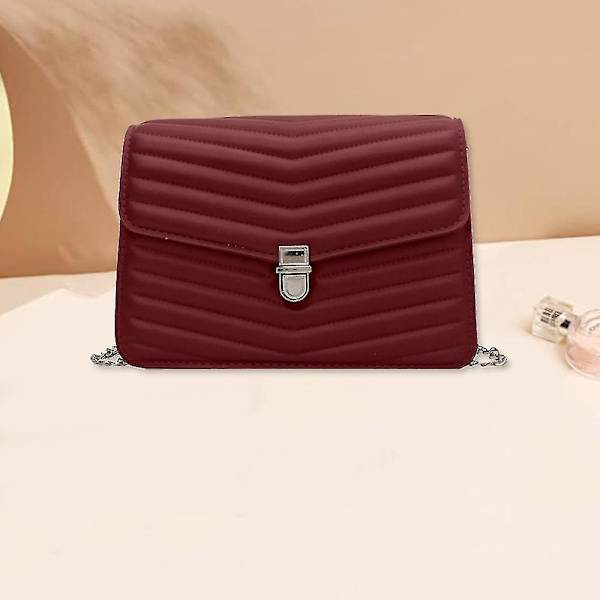 Messenger axelväska crossbody väskor för kvinnor små clutch plånböcker väskor handväskor axelväska（röd）