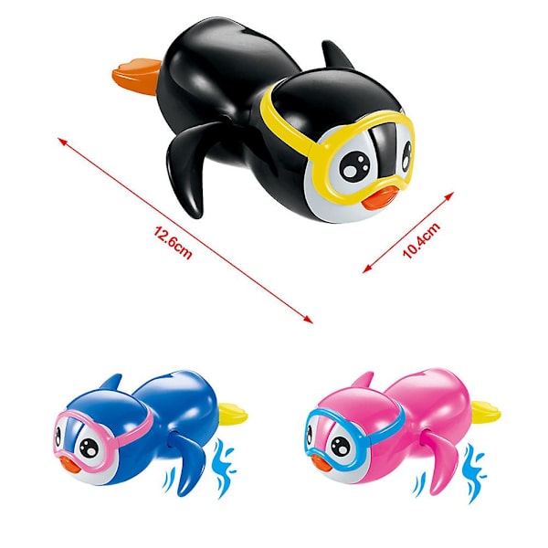 Baby Kids Søde Svømning Penguin Wind Up Badelegetøj