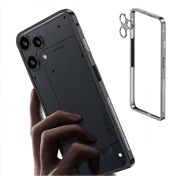 Aluminiumramme-støtfangerdeksel for Nothing Phone 3 3a Lite, 3a Pro metall-linsebeskyttelse Distant Peak Blue