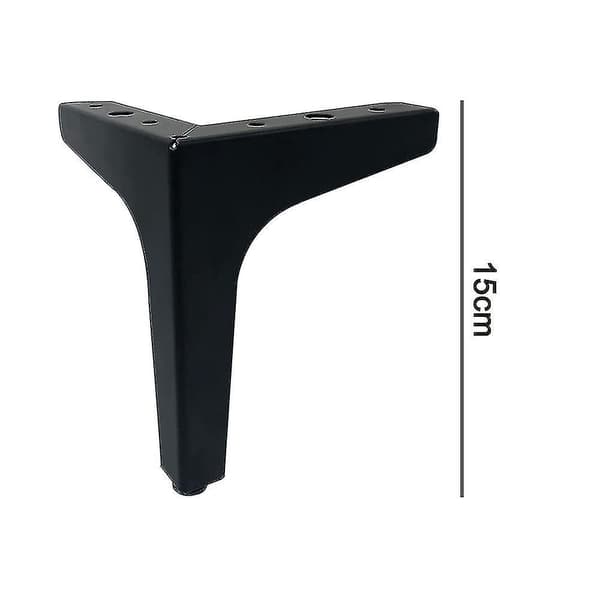 4-pack möbelben, 15 cm kraftiga gör-det-själv-möbelben i metall