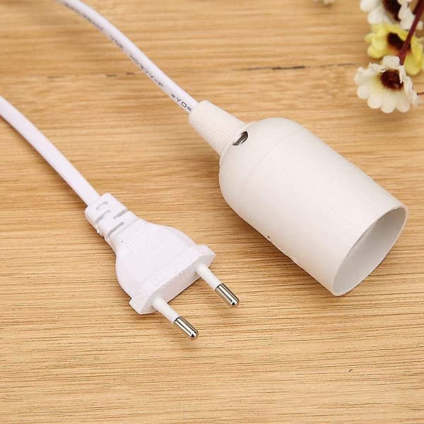 Pendellampeholder E 27 Lampebase Med Bryterledning Universal E27 Lampeholder E27 Pære Soc