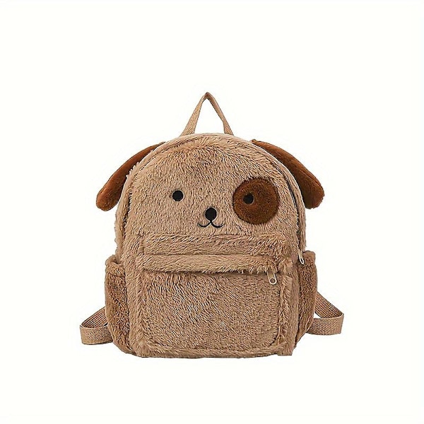 Plush Bag Cute Casual Puppy Womens Backpack New Lightweight Backpack