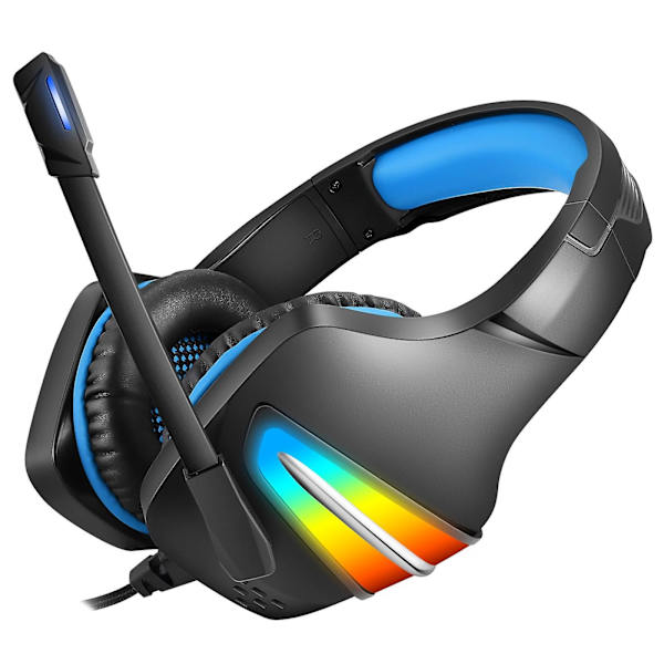 J6 Gaming Headset med RGB-belysning och tung bas（B）