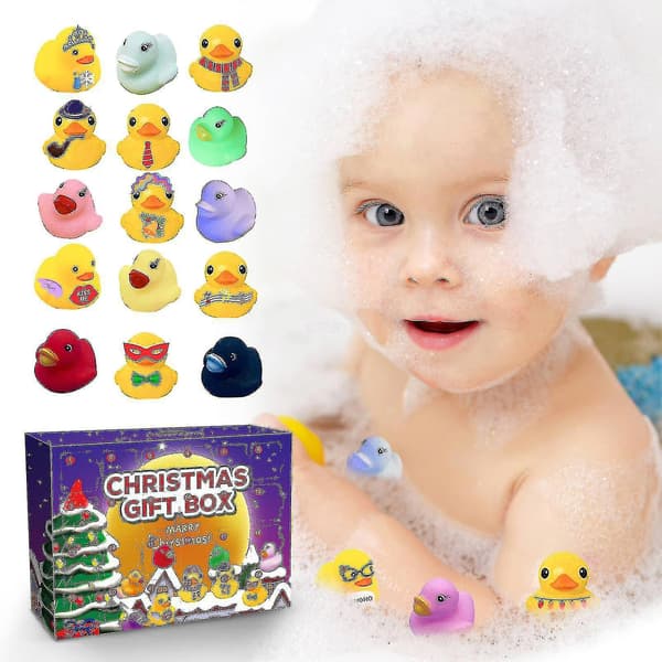 2023 Julekalender Blind Box Gave 24 Gitter Gummiande -c96