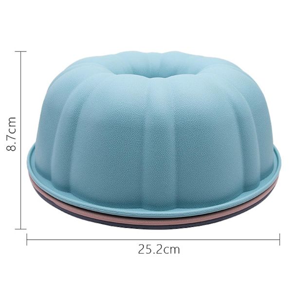 Kageform Non-sticky Nem at afforme DIY Rund Form Fødevarekvalitet Silikone Mousse Dessertbakke Bagning（Grøn）