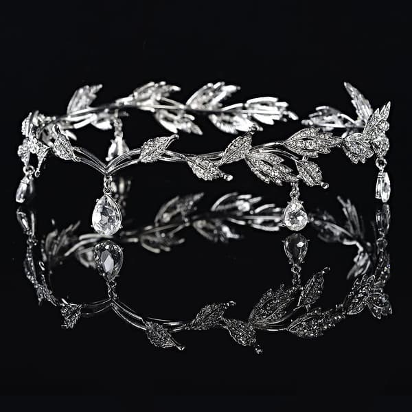 Hodeplagg Krystallperlet Pannebånd Krystall Rhinestone Bryllupshodebånd Brudehårtilbehør