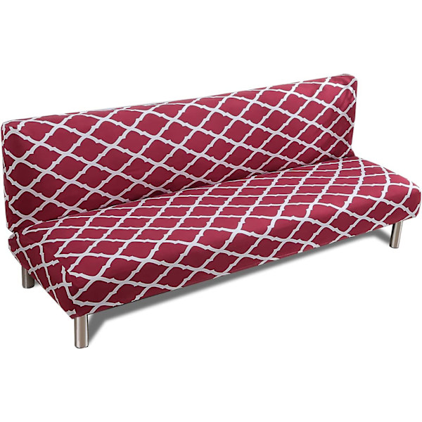 Soffaöverdrag utan armstöd 3-sits/2-sits, stretchigt sofföverdrag för bäddsoffa L