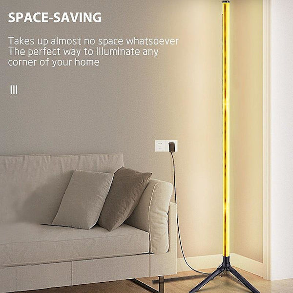 Rgb Smart Ambiance Gulvlampe 103cm Smart App Fjernbetjening Stue Soveværelse Hjørnelampe Natlampe