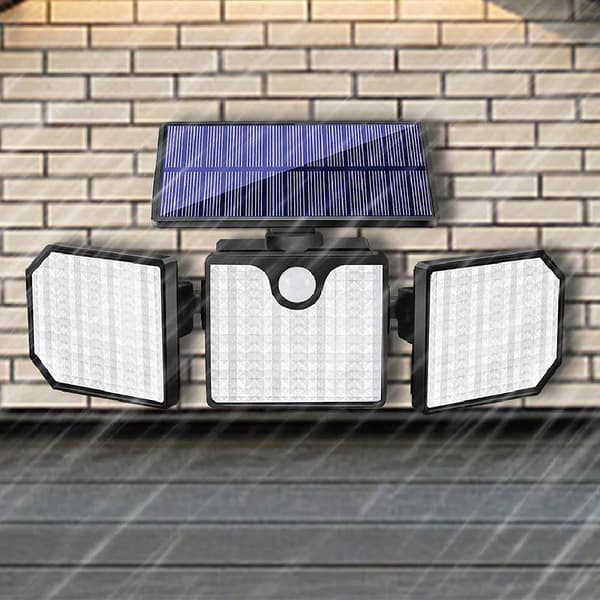 230 LED 2200LM Solcellslampa med Rörelsesensor, Utomhus Säkerhetslampa
