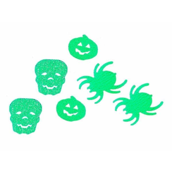 Halloween-dekorasjoner - INFACTORY - Fosforescerende - Fluorescerende grønn - Gjenbrukbar - Solid plast