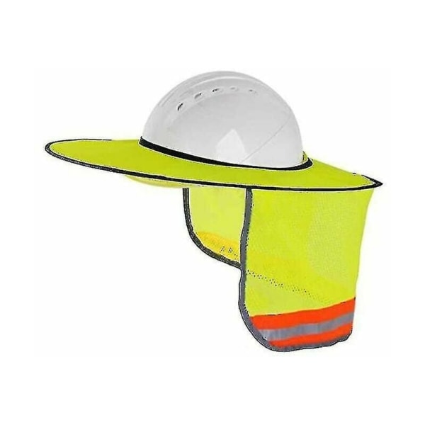 Reflekterende hat med fuld skygge og mesh-hals, udendørs solbeskyttelse, kan opbevares som en hård hat solskærm