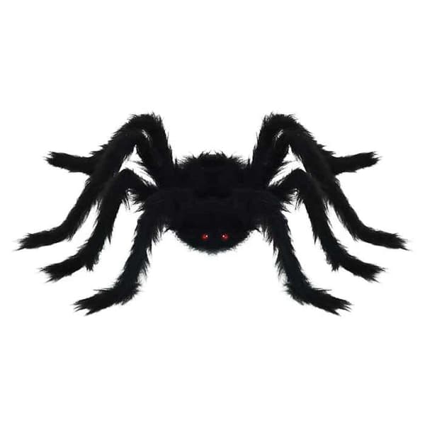 Halloween-dekoration - vidaXL - Edderkop - Sort - 75 cm - Pakke med 6