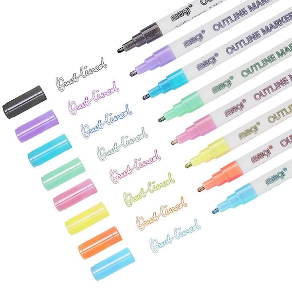 12 färgglada whiteboard-pennor med raderbar funktion, raderbara pennor med fin spets, mycket lämplig för att skriva på whiteboards och trätavlor