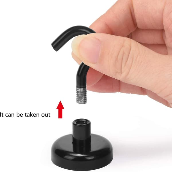 Magnetiska krokar, magnetkrokar, magneter med krokar, 8 st magnetiska krokar present