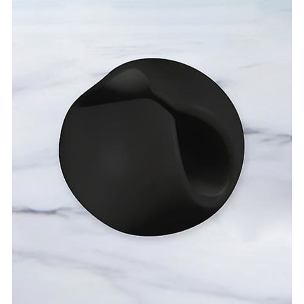 Dww-Black, 6-pak kabelklips til X-kabel Multi Desktop USB-strømkabel, øretelefoner, TV PC bærbar computer hjemmekontor