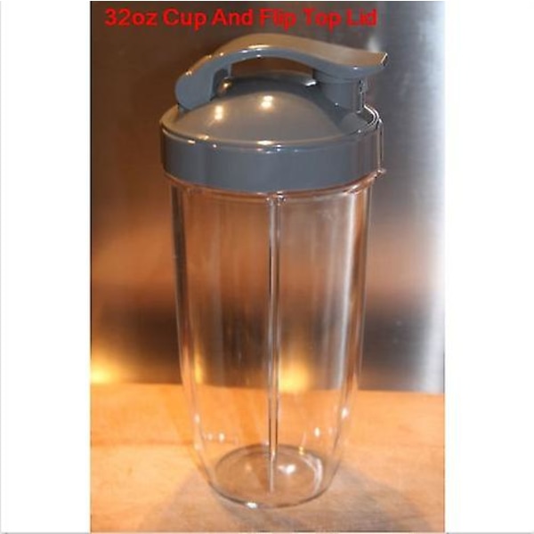 32 oz Clear Cup ersättningsdelar Juicertillbehör för Nutribullet Nutri Bullet 900w/600w Blender Juicer