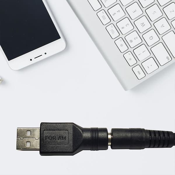 Bærbar USB hann til DC hunn adapter USB DC 5V kontakt lader jack（4.0x1.7mm）