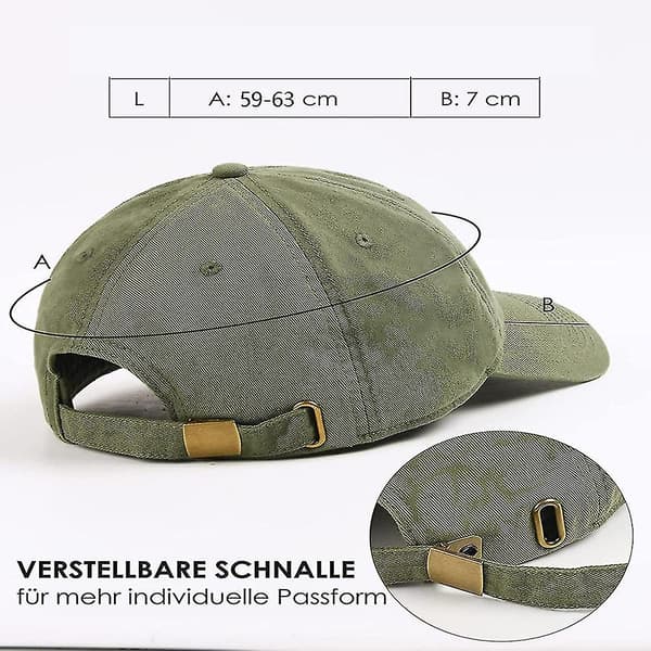 Baseballkeps i bomull, justerbar keps, vanlig keps, unisex lastbilskeps