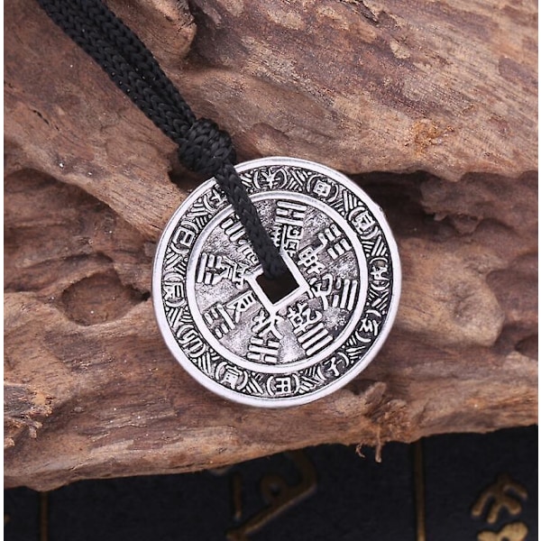 Pinduoduo Mountain Ghost Spend Money Gossip Copper Coin Silver Coin Pendant Men s Retro Peace Buckle Charm Pendant Pendant