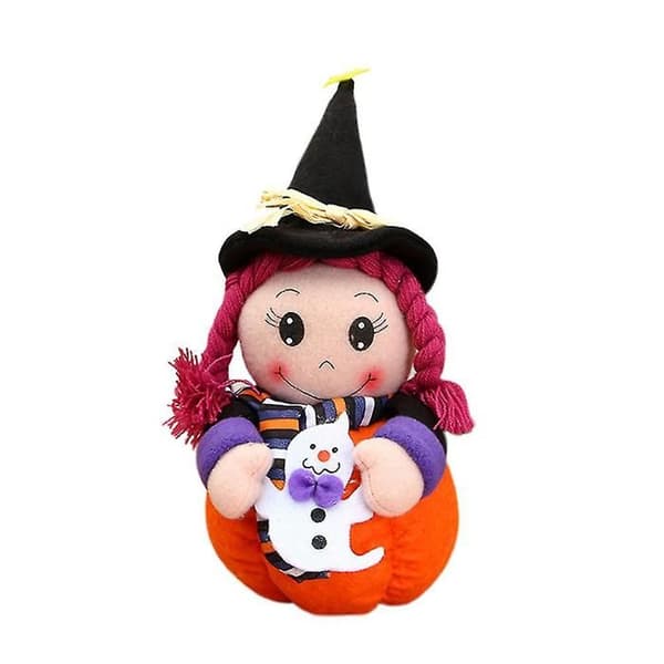 Halloween Bordsdekoration - Festlig Pumpa - Present - Plyschleksaker