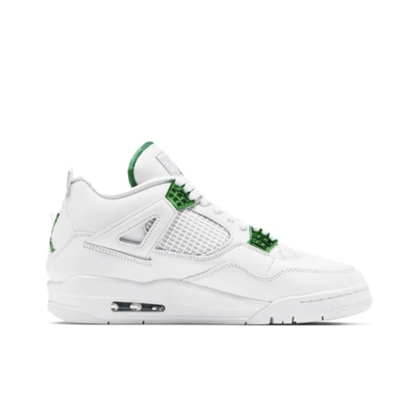Air Jordan 4 Retro Green Metallic för Män och Kvinnor AJ4 42.5