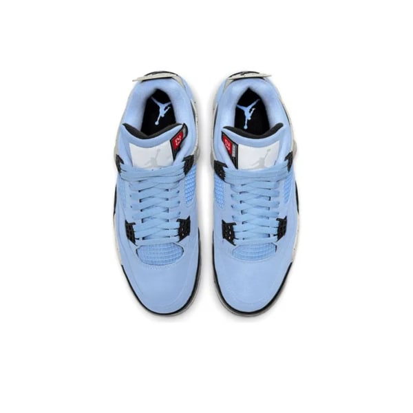 Air Jordans 4 Retro University Blue för män och kvinnor AJ4 37.5