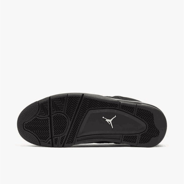Air Jordans 4 Retro Black Cat för män och kvinnor Original AJ4 Sneakers 36