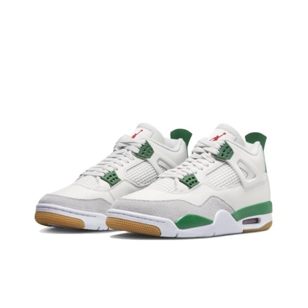 Air Jordan 4 X SB Retro Pine Green för Män och Kvinnor Original AJ4 Sneakers 38.5