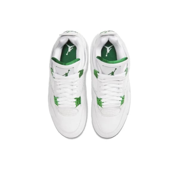 Air Jordans 4 Retro Green Metallic för män och kvinnor AJ4 45