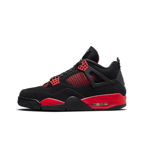 Air Jordans 4 Retro Red Thunder för män och kvinnor Original AJ4 Sneakers 36